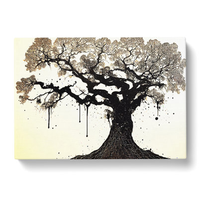 Beautiful Oak Tree - Wrapped Canvas