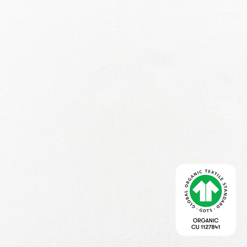 All-Stages Bassinet Sheet in GOTS Certified Organic Brushed Cotton, White