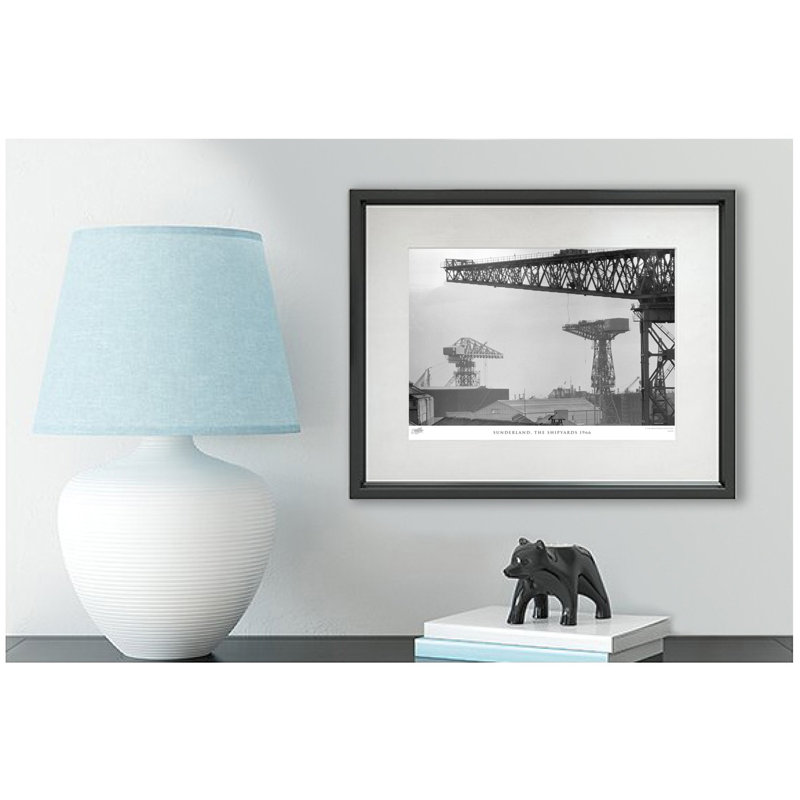 Sunderland, The Shipyards 1966 by Francis Frith - Single Picture Frame Print, 45cm H x 60cm W x 2.3cm D