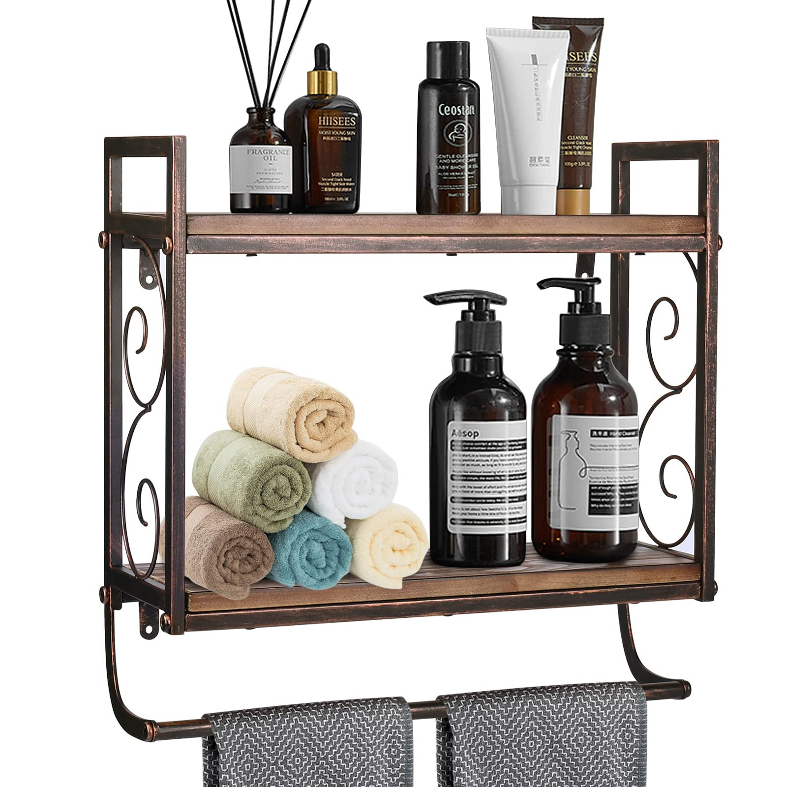 17 Stories Agnela Wall Bathroom Shelves | Wayfair