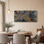 Tableau mural sur toile représentant une carte de ville aux bords brûlés, rouille et bleu-1727784435