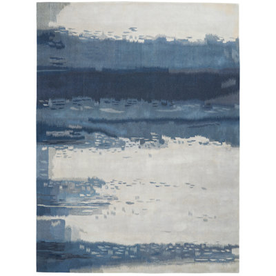 Wool Abstract Area Rug