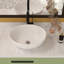 Lavabo de salle de bain ovale en céramique Go Peak