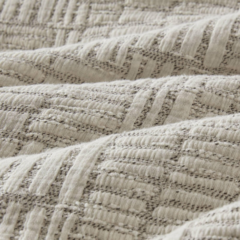 Cotton Coverlet Set of 3, Beige