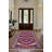 Moroc Collection Digital Print Cotton-Polyester Red Purple Moroccan Rug-368026753