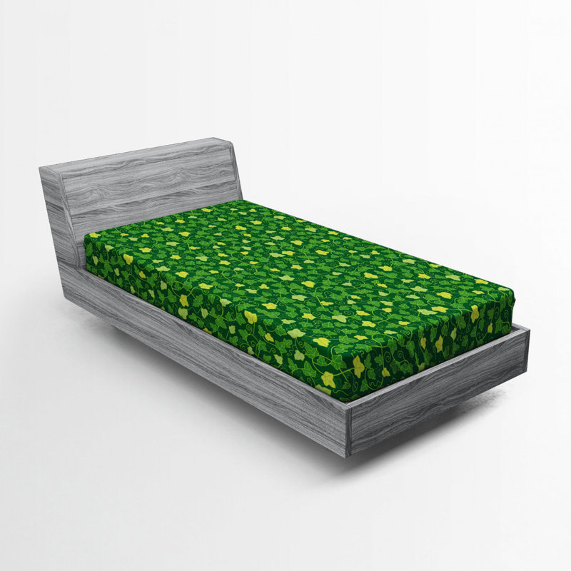 Microfiber Floral Fitted Sheet, Full Fitted Sheet