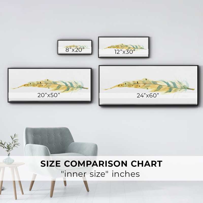 Tail Feather III- Framed Canvas