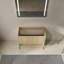 Meuble-lavabo autoportant de 91 cm (36 po) avec rangement - 2 portes d'armoire à fermeture amortie - Bois d'ingénierie - Chêne moderne - Nombreuses possibilités d'aménagement
