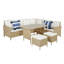 Kissner Rattan 7 - Person Seating Group-1001407739-1001407738