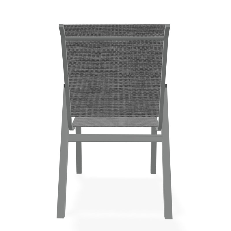 Bazza Outdoor Dining Chair, Collect Charcoal, Graphite