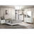 White Upholstered Queen Panel Bed-1627473133