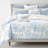 Rustic Cabin Cornflower Blue Cotton Duvet Cover Set 8 Piece-101884014