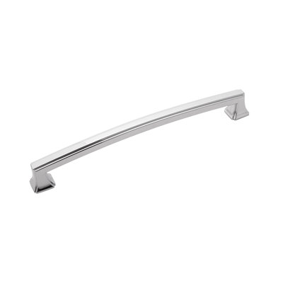 Bridges Kitchen Cabinet Handles, Solid Core Drawer Pulls for Cabinet Doors, 7 9/16"" (192mm) -  Hickory Hardware, P3236-CH-10B