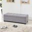 Long banc de rangement en tissu gris-1517470658