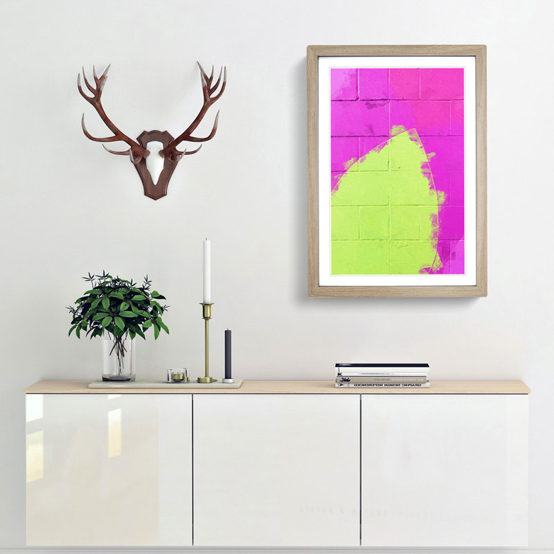Time of Dreams in Abstract - Picture Frame Graphic Art Print, Oak, 60cm H x 40cm W x 2cm D