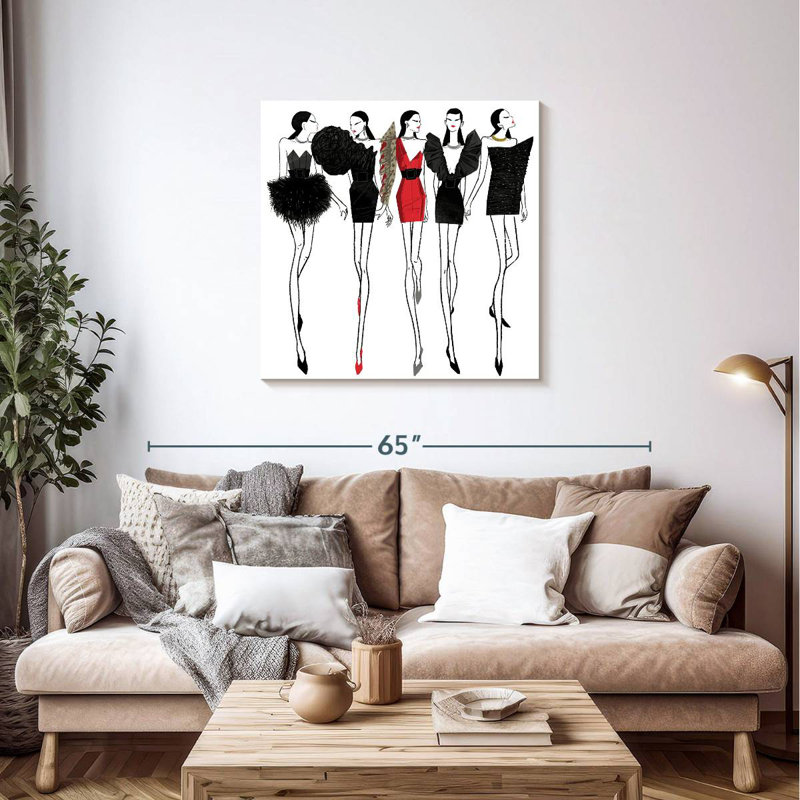 Shuttleworth Fashion Pop of Red, H 36 po x l 36 po