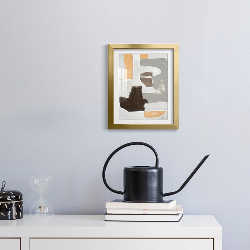 AndalusianFormsIIIPremiumGalleryWrappedCanvas-Framed Print, 28.5'' H x 20.5'' W, Gold