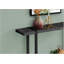 Table d'appoint, console, vestibule, étroit, canapé, stratifié noir, métal noir, contemporain, moderne