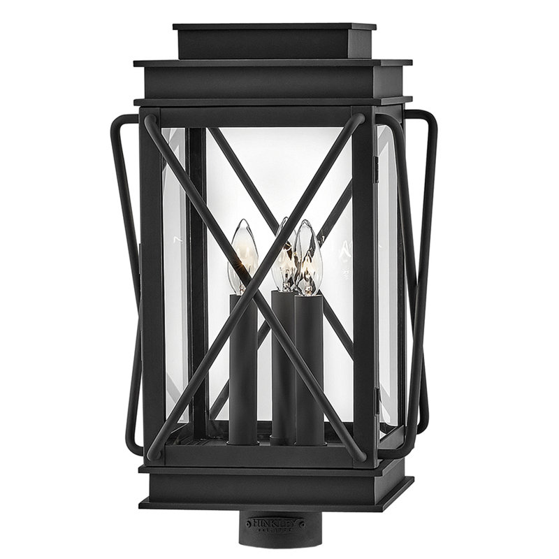 Montecito Black 20.5" H Hardwired Lamp Post (Full)
