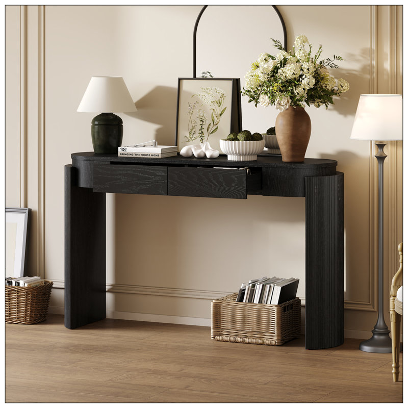 Console Table For Livingroom, Black