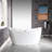 59'' x 28.75'' Freestanding Soaking Acrylic Bathtub-1218420140