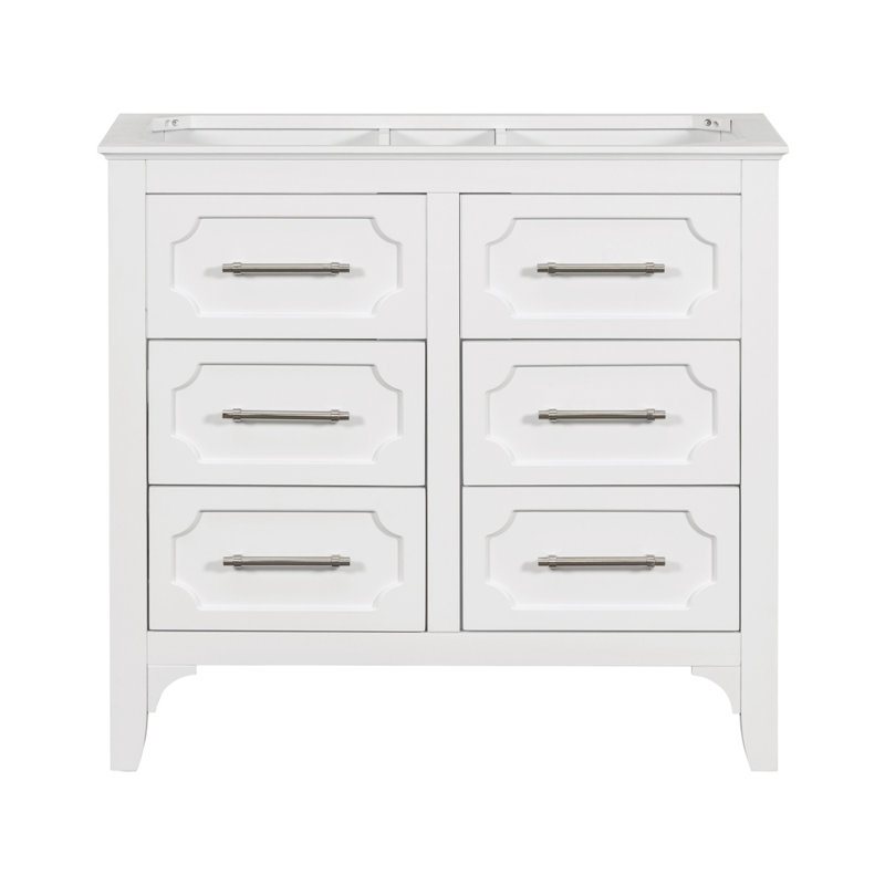 Meuble-lavabo simple 34,48 po avec plateau en bois manufacturé Suelyn