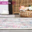Tapis 9 pi x 12 pi lavable, tapis antidérapant doux pour l'intérieur, tapis mince pliable sans perte de poils, coloré 