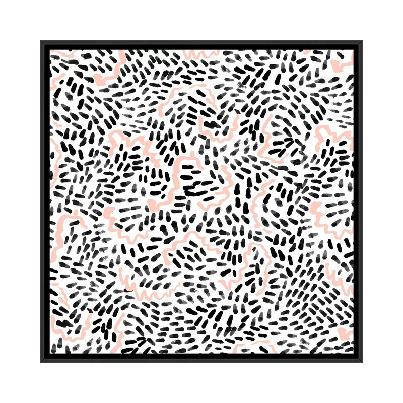 « katli b&w », impression sur toile, H 26 po x l 26 po x P 1,5 po, Toile avec cadre noir