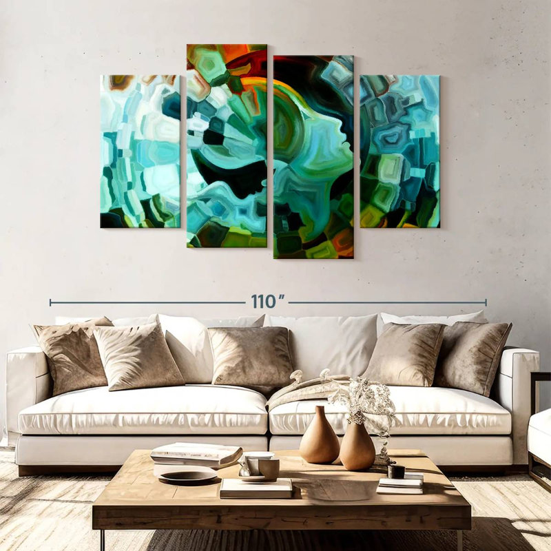 Leisha Creative Mind, 54'' H x 84'' W