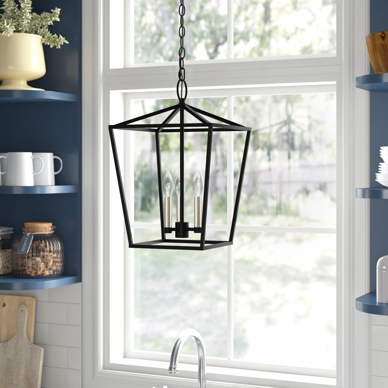 Howington 3 - Light Lantern Pendant, Black