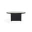 Table de foyer 42 po ronde en polymère rustique avec tablette au propane-124892580-124892589