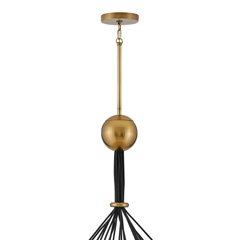 Heritage Brass Skye 18-Light Tiered Glass Globe Chandelier