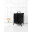 Panier à linge 110l en tissu 2 avec couvercle, cartes de tri pour les vêtements, panier de rangement et cartes, noir, vêtements