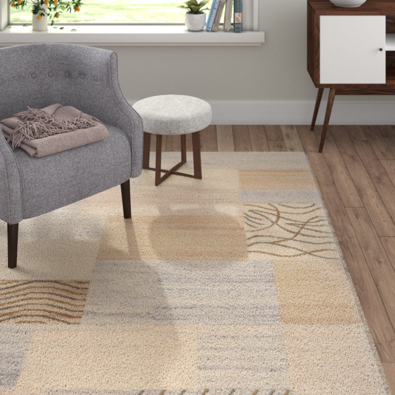 Pires Geometric Wool Hand Woven Area Rug, Rectangle 190 x 290cm