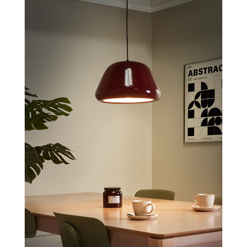 Metal Pendant Lamp JOKU, Red