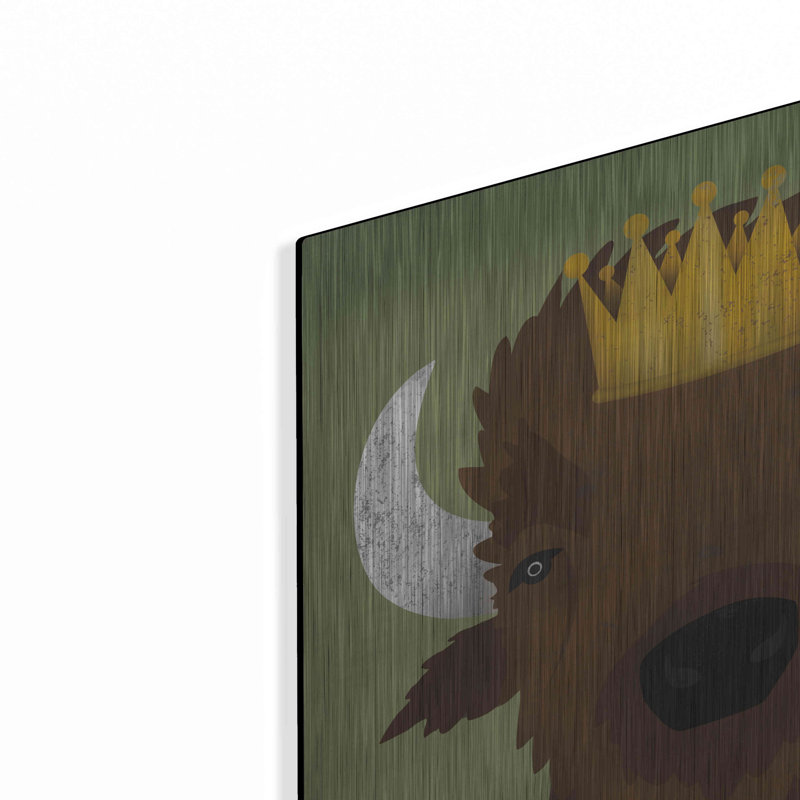 «Buffalo III with Crown» par Ryan Fowler, H 12 po x l 12 po