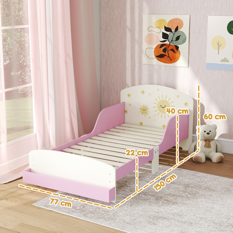 Cot Bed / Toddler (70 X 140cm) Standard Bed Frame with Storage Included