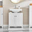 Gershwin 60Cm W x 60Cm H x 30Cm D Free-Standing Back to Wall Toilet Unit-1037284635