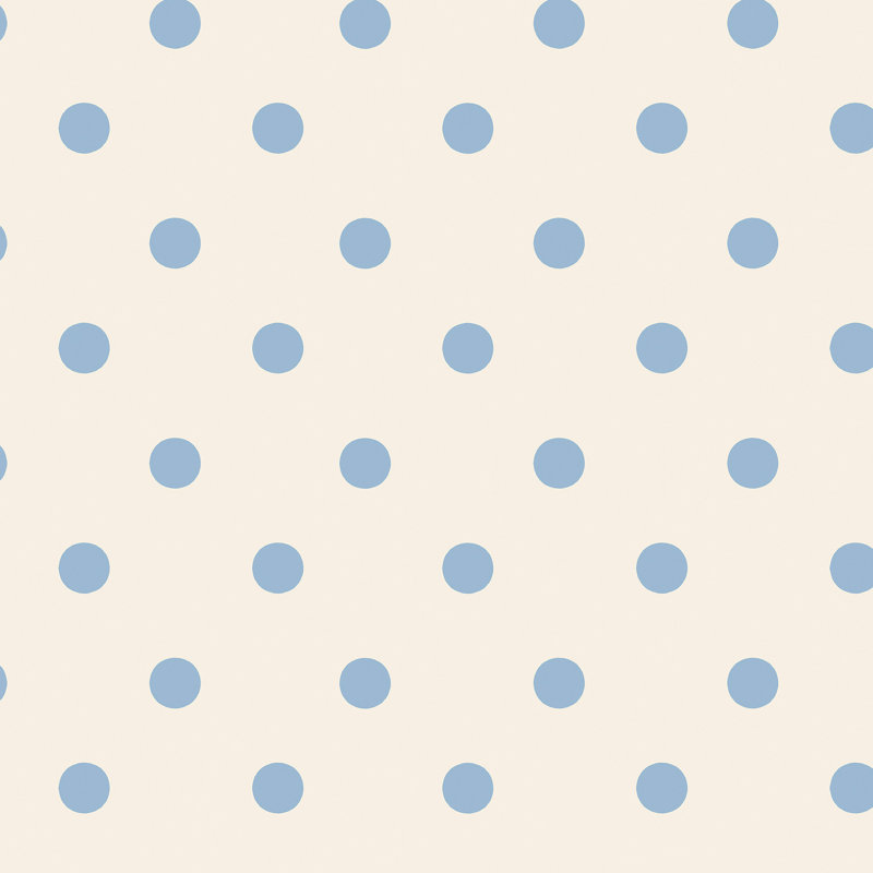 Cath Kidston Button Spot Dotty Wallpaper, Blue