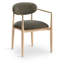 Chaise de salle à manger rembourrée en tissu Riccio Performance-790394329-790394323