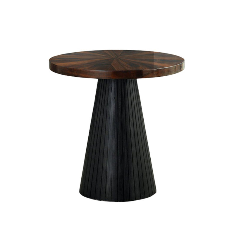 Table de bout de style contemporain avec base tambour