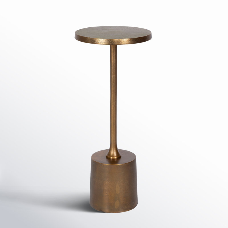 Element End Table, Brass Gold