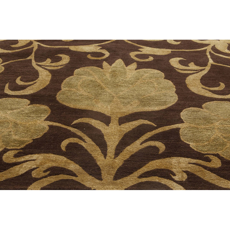 Modern One-of-a-Kind Rectangle 8'1" X 9'8" Hand Knotted Area Rug