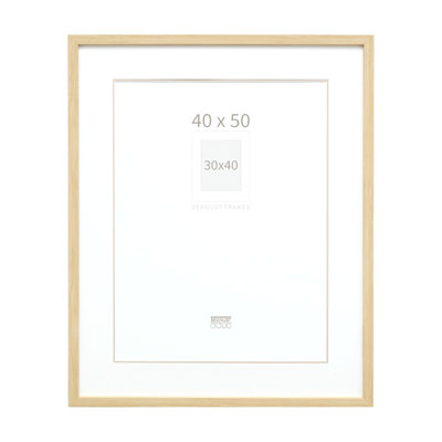 Wood Picture Frame with Mat