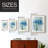 Abstract Oasis I-Premium Framed Print -Ready to Hang - No Nails Required - No Nails Required-1638457646-1638457643