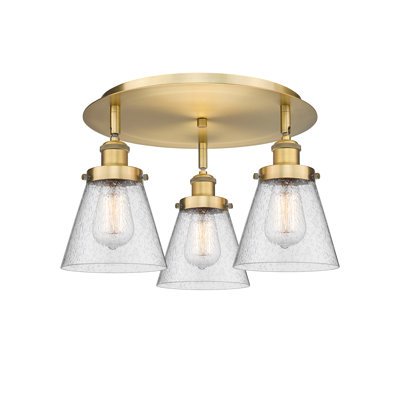 Plafonnier encastré 3 lumières Cone