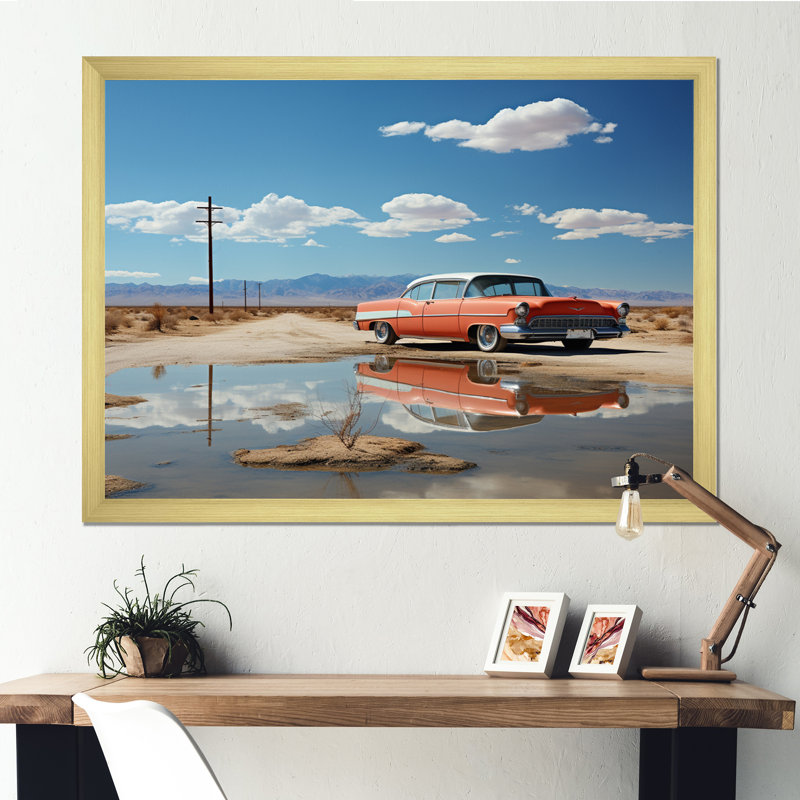 «Wysong» par Lewis Baltz, reproduction sur toile, Cadre doré simple, H 16 po x l 32 po x P 1 po