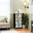 4 Drawer Dresser for Bedroom, Narrow Chest of Drawers, Wooden Top and Study Iron Frame 18"x37.5"-(WxH)