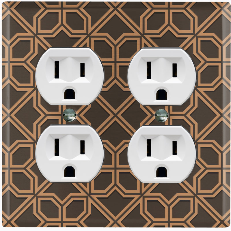 Patterned 2 - Gang Standard Wall Plate