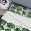 Ensemble de housse de couette designart monstera avec fleurs de fleurs exotiques-35228108